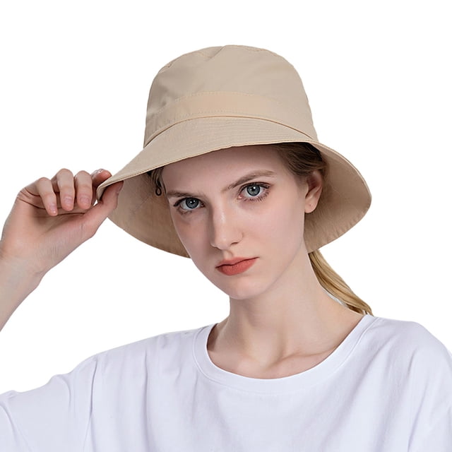 Women Sun Hat Wide Brim Protection Beach Hat Adjustable Bucket Hat Summer Hats