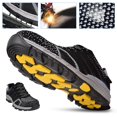 thumbnail image 4 of Bottes, Chaussures Anti-Usure, Toile Rayée Embout en Acier Durable pour Réparateur Ouvrier Mineur Soudeur, 4 of 8