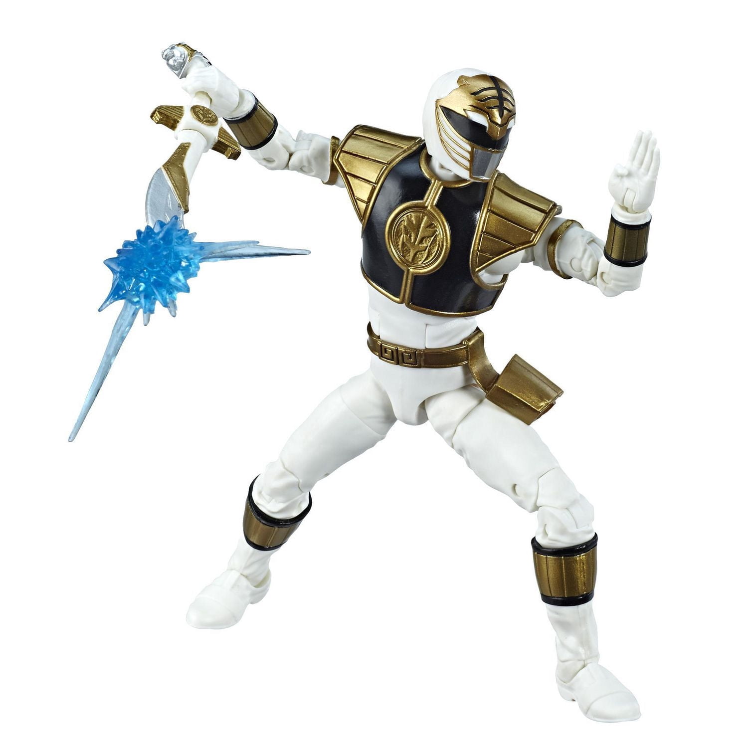 Power Rangers Lightning Collection - Figurine de collection Mighty Morphin Ranger blanc de 15 cm