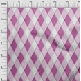 thumbnail image 3 of oneOone Polyester Spandex Purple Fabric Argyle Craft Projects Decor Fabric Printed By The Yard 56 Inch Wide, 3 of 4