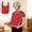 Rouge, variante sur Czzoypi Bavoir Imperméable pour Adulte, Bavoir Réutilisable pour Aînés avec Bretelles Ajustables, Foulard de Repas Digne pour Soins aux Aînés Aide aux Repas Réadaptation Soins Infirmiers Maison, Rouge