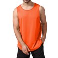 thumbnail image 3 of Yuyuzo Sleeveless Shirts for Men Round Neck Workout Tank Tops Solid Color T Shirts Loose Fitted Tees, 3 of 6