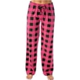 thumbnail image 1 of Dealovy Pajama Pants for Women High Waisted Plaid Pjs Bottoms Drawstring Color Block Comfy Lounge Trousers, 1 of 5