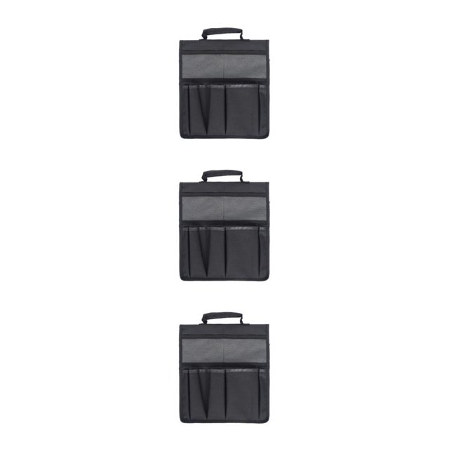 Baohd Sac à Outils de Siège Extérieur Ranger et Transporter les Outils avec Facilité Pochette de Tabouret Durable Noir 3Ensemble