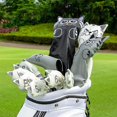 thumbnail image 3 of pitrice Golf Head Covers Mallet Putter Professionals Outdoor Training Equipment Semicircle White, 3 of 5