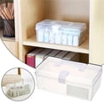 thumbnail image 1 of Home First Aid Box and Travel Medicine Storage Box, Plastic Medicine Kit Case Container Empty, Medical Box with Lock Lid & Handle, Emergency Supplies Organizer for Family and Traveling, 9.1x4.7x3.7", 1 of 4