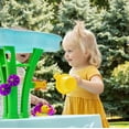 thumbnail image 3 of Table d'eau Step2 Spring Time Splash pour enfants, table sensorielle extérieure pour enfants, à partir de 1,5 ans, ensemble de 8 accessoires de jeu d'eau, bleu et vert, 3 of 9