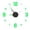 B, variant on Large Wall Clocks Large Decorative Luminous Wall Clock Stickers, Diy Glowing Frameless Hanging Watches, Diy Sticker Wall Clocks for Kitchen, Bathroom, Home Decoration , Digital Luminous