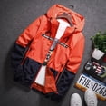 thumbnail image 1 of OmicGot Veste à Capuche Nouvelle Version Coréenne Printemps Automne Plus Hommes et Femmes Couples à Blocs de Couleur Veste pour Homme Décontractée Manteau Sectionnel Mince, 1 of 10