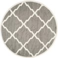 thumbnail image 1 of Safavieh Amherst Tapis Intérieur Extérieur Gris Foncé - Rond 7 Pieds, 1 of 2