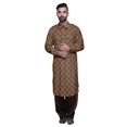 thumbnail image 1 of Atasi Kurta Pathani pour Hommes à Col Classique à Manches Longues Salwar Ensemble de Kurta de Mariage, 1 of 5