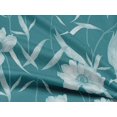 thumbnail image 4 of oneOone Rayonne Vert Sarcelle Tissu Floral Tissu pour Robe Tissu Imprimé Tissu au Mètre 56 Pouces de Large, 4 of 4