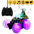 thumbnail image 1 of Voiture Cascade Télécommandée Voiture de Course Cascade Rotative à 360° avec Lumières LED et Musique Cadeau pour Garçons Filles, 1 of 7