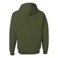 thumbnail image 3 of Jerzees Mens NuBlend Pull Over Hooded Sweatshirt, L, Military Green, 3 of 3