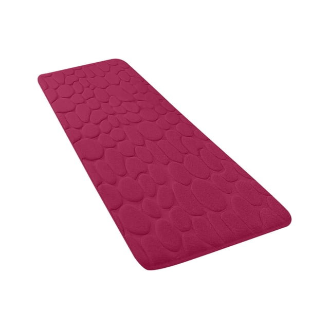 EARKITY Memory Foam Bathroom Mats, Bathroom Floor Rug, Super Soft Non-Slip Bath Mat, Comfortable Cobblestone Bathroom Rug, Washable Bath Rugs for Bathroom, Tub and Shower