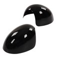thumbnail image 1 of Door Mirror Cover, Left Right Side Mirror  Protective Glossy Black Fashionable Scratch   for Manual Fold Mirror, 1 of 8