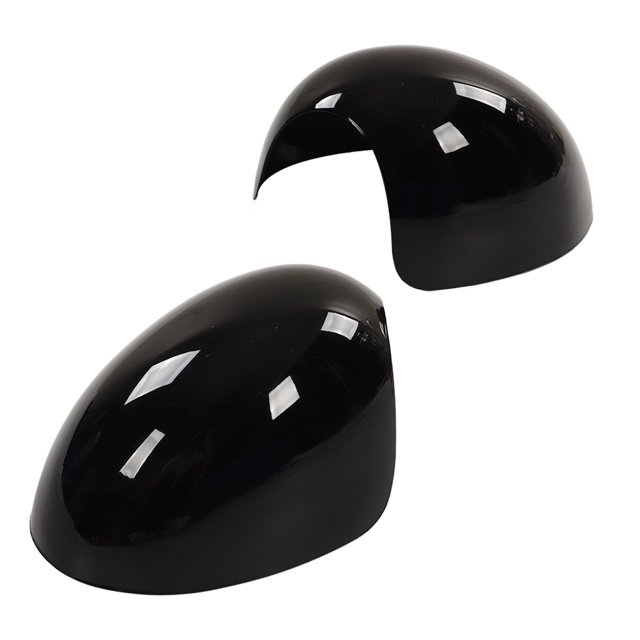 Door Mirror Cover, Left Right Side Mirror Protective Glossy Black Fashionable Scratch for Manual Fold Mirror