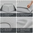 thumbnail image 3 of Comfy Bamboo World Series 4pc Microfiber Sheet Set, King Size Bedsheet, Grey, 3 of 6