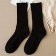 thumbnail image 2 of Breezora Winter Cable Knit Socks For Women Cozy Thick Stacked Socks With Non-Slip Design Black, 2 of 4