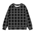thumbnail image 4 of Chandails pour Bébés Filles Rabais Chandail à Col Rond Surdimensionné pour Filles Mode pour Enfants Chandail à Manches Longues à Enfiler Hauts 1-12 Ans Chandails pour Enfants Gris 11-12T, 4 of 5
