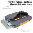 thumbnail image 4 of 15.6-inch Laptop Bag, Portable Computer Case, Shockproof & Scratch-Resistant, Waterproof Fabric, 360°Corner Protection, Multiple Compartments, Trolley Fixed Strap, Lightweight, Work & Leisure Use, 4 of 6