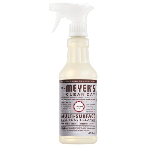 Mrs. Meyer's Clean Day Nettoyant Multi-Surfaces Quotidien, Nettoyant Naturel, Parfum de Lavande, 473ml