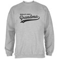 thumbnail image 1 of Mother's Day - World's Best Grandma Light Heather Grey Adult Sweatshirt, 1 of 1