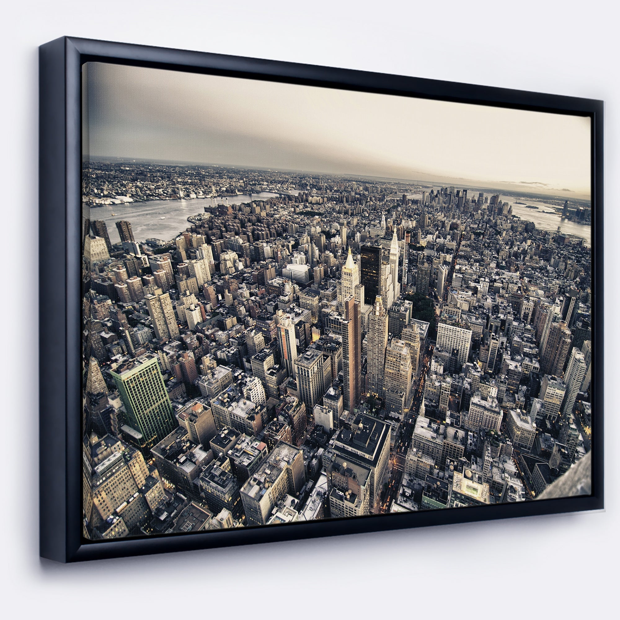 Design Art Architecture Et Couleurs De New York  Sur Toile Encadrée