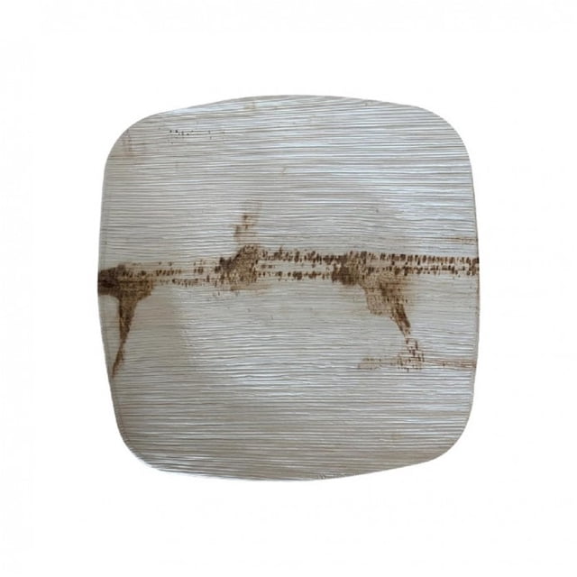 10" Elegant Sqaure Dinner Leaf Plate|Bio Mart Tableware | Natural, Eco-friendly,Reusable, backyard Compostable, Disposable, Biodegradable | Theme Birthday, Wedding, BBQ Plate Pack of 10,50 or 100