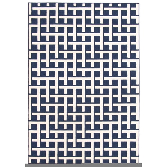 Tapis Intérieur/Extérieur pour Balcon, Patio et Jardin ECARPET Villa Bleu