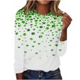 thumbnail image 2 of Chemises pour Femmes Mode Blouse à Manches Longues à Col Rond Imprimée de la Saint-Patrick Blouses pour Femmes, 2 of 5