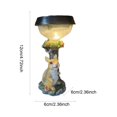 thumbnail image 3 of Desktop Ornament Cat Rabbit Solar Garden Resin Crafts Animal Statue Decoration for Home and Garden Appeal, 3 of 4