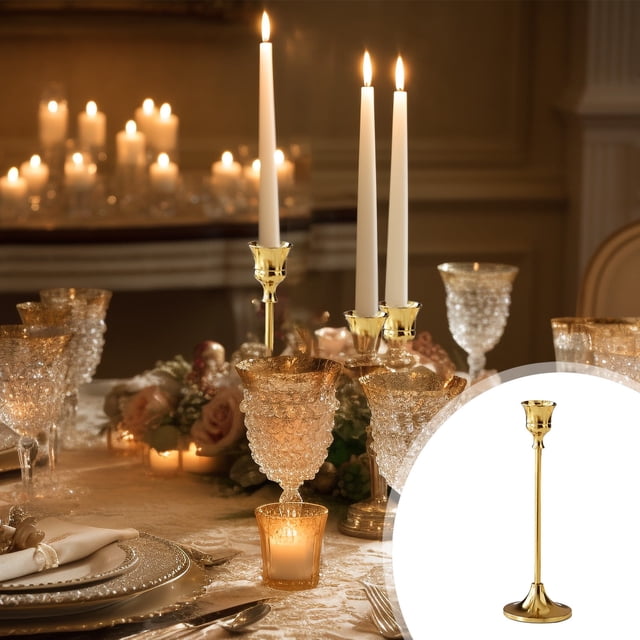 RXIRUCGD Candle Holders Candlestick Thicker Metal Candle Sticks Set For Wedding Christmas Party Dining Table Table Centerpiece Decor