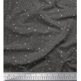 thumbnail image 1 of Soimoi Gray Viscose Chiffon Fabric Brush Stroke Abstract Print Sewing Fabric Yard 42 Inch Wide, 1 of 3