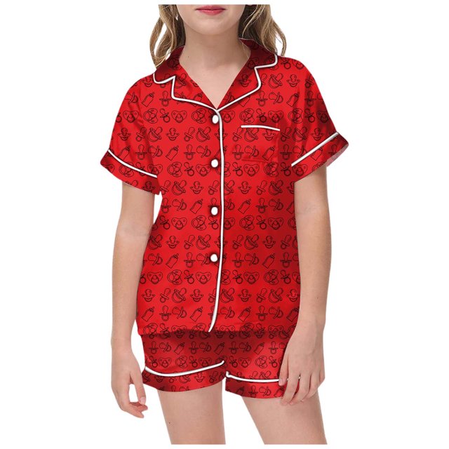 Luvoko Tween Kid DIY Hand Painted Homewear Set Colouring Pajama Sets For And Girl Can Play With And