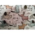 thumbnail image 5 of oneOone Cotton Silk White Fabric Dog Cartoon Craft Projects Decor Fabric Printed By The Yard 42 Inch Wide-DF, 5 of 5