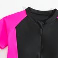thumbnail image 4 of Pisexur Girls and Boys One Piece Rash Guard Swimsuit Kid Water Sport Short Swimsuit UPF 50+ Sun Protection Bathing Suits 1-16 Years, 4 of 7