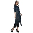 thumbnail image 3 of Moomaya Asymmetric Kurti With Pant Indian Tunic Tops Printed Kurti Set For Women, 3 of 6