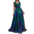 thumbnail image 2 of UPPADA Robe Grande Taille pour Invitées de Mariage pour Femmes, Manches Courtes, Robe de Bal de Mariage, Robe de Bal Formelle, Robe Longueur au Sol, Robe Cocktail, Robe Portefeuille Formelle de Mariage, Offres des Fêtes, 2 of 7