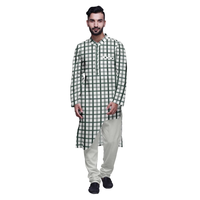 Atasi Printed Ethnic Kurta Pajama Set Summer Party Wear Kurta Pyjama For Men