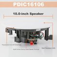 thumbnail image 4 of Pyle Pair 10” Flush Mount in-Wall in-Ceiling 2-Way Speaker System Spring Loaded Quick Connections Changeable Round/Square Grill Stereo Sound Polypropylene Cone Polymer Tweeter 300 Watts (PDIC16106), 4 of 5