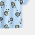thumbnail image 5 of Toddler Girls Summer Tops Tees Solid Short Sleeve Cute Cartoon Print Button Tee Blouse Spring Shirts For Boy 3-4T, 5 of 5