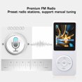 thumbnail image 3 of Lecteur MP3 MP4, Lecteur de Musique Numérique USB avec Écran HD 1.8 Pouces, Mémoire 8 Go 64 Go Extensible, Lecteur de Musique MP3 Portable Sans Perte avec Lecture pour Sports Course Voyage, 3 of 8