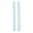 thumbnail image 4 of Binding Strip, PP Plastic 65 Sheet Holdable 10 Pcs Binding Comb Wear Resistant Cuttable  For Loose Leaf Paper Transparent Light Blue, 4 of 8