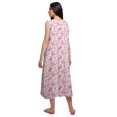 thumbnail image 3 of Moomaya Womens Lace Border Sleepwear For Ladies Button Placket Nightdress, 3 of 5