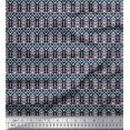 thumbnail image 1 of Soimoi Polyester Crepe Fabric Geometric Ethnic Print Fabric by The Yard 42 Inch Wide, 1 of 3