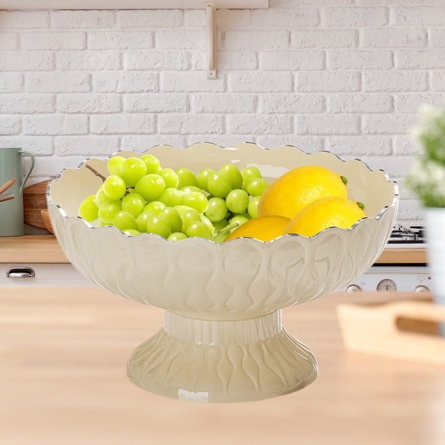 Fruit Plates Home Living Room Coffee Table High Value Thickened Tall Fruit Plates Draining Basket Candy