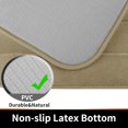 thumbnail image 4 of ORUYROP Memory Foam Bath Mat Large Size, Soft and Comfortable, Super Water Absorbent, Non-Slip, Thick, Machine Washable (36 x 24 Inch, Camel), 4 of 7