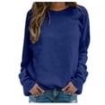 thumbnail image 1 of SNKSDGM Chandail à Col Rond pour Femmes, Graphique, Tendance, Chandails Courts pour Femmes, Quotidien, Maison, Extérieur, Entraînement, Manches Longues, T-Shirt à Col Rond, Haut, Chandail Imprimé, Blouse de Rue, Mode Urbaine L, 1 of 5