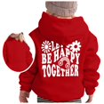 thumbnail image 1 of GDREDA Sweat à Capuche Preppy pour Fille, Manches Longues, Sweat Graphique Doux, Pull Mignon pour Enfants (Rouge, 12-13 Ans), 1 of 5